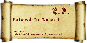 Moldován Marcell névjegykártya